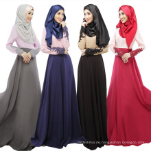 Mittlere Osten-Art und Weise 2017 Frauen weiche billige Baumwolle neue Dubai Designs islamischen Kleid Abaya